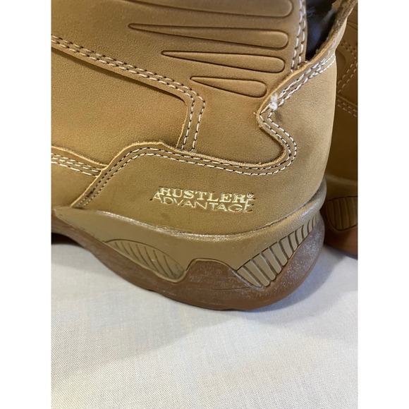 Rustler‎ Advantage Mens NOCK Work Boots Tan Wheat Size 8.5W Wide Mid Top Lace Up main image 4